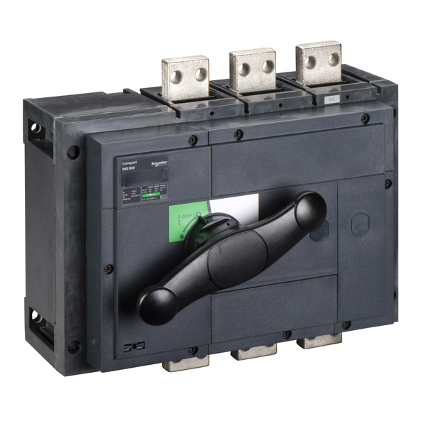 switch disconnector, Compact INS800 , 800 A, standard version with black rotary handle, 3 poles image 4