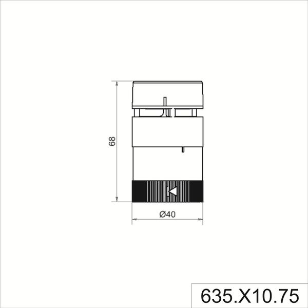 Siren element 8 tone 24VAC/DC GY image 3