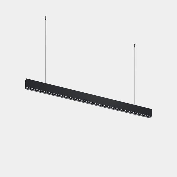 Lineal lighting system Infinite Slim Continuidad Pendant 1120mm 28.7 3000K CRI 90 DALI-2/PUSH Black IP40 2949lm image 1