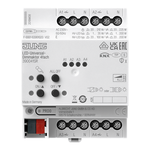 Dimmer KNX LED universal, 4-gang image 2