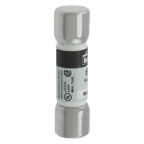 Eaton Bussmann series KLM fuse, 600 Vac, 600 Vdc, 15A, 100 kAIC at 600 Vac, 50 kAIC at 600 Vdc, Non Indicating, Fast acting, Ferrule end X ferrule end, Melamine tube, Nickel-plated bronze endcap image 7