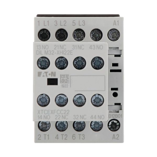 Contactor, 380 V 400 V 5.5 kW, 2 N/O, 2 NC, 24 V DC, DC operation, Screw terminals image 9