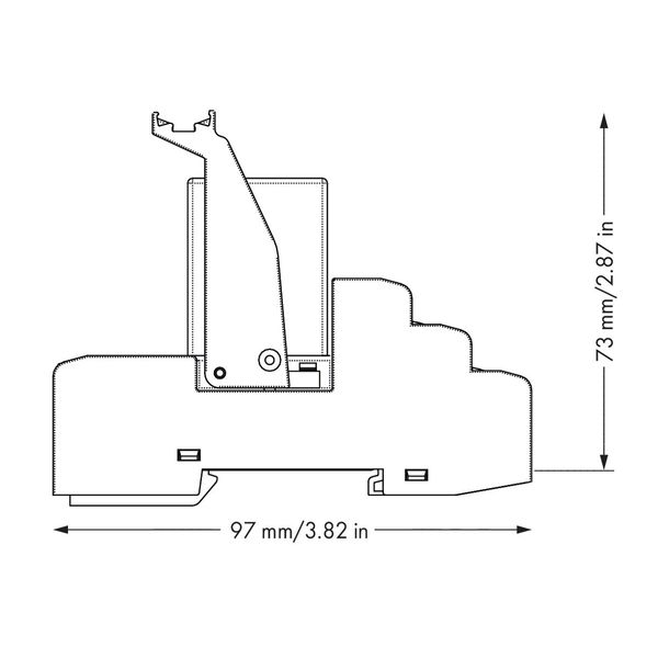 Relay module Nominal input voltage: 24 VDC 4 changeover contacts image 4