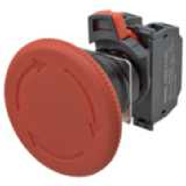 Emergency stop switch, Push-In, non-illuminated, 60 mm dia, push-lock/ image 2