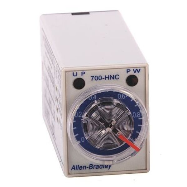 Allen-Bradley, 700-HN Miniature General Purpose Timing Relay, Miniature Multi-Function, Multi-Mode (4 Functions), 0.1 minutes to 10 hours, 4PDT Timed, 100-120V AC 50/60Hz image 1