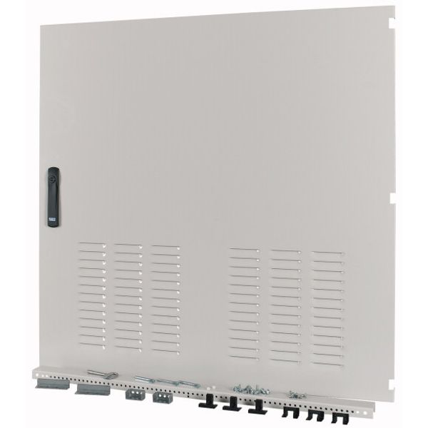 Box Solution door, ventilated, IP42, right, HxW=975x1000mm, grey image 1