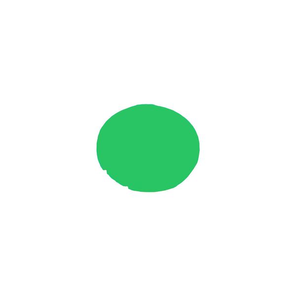 Button lens, flat green, blank image 2