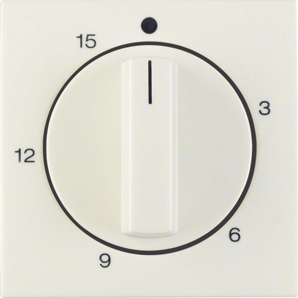 Centre plate for mechanical timer, S.1, white glossy image 1
