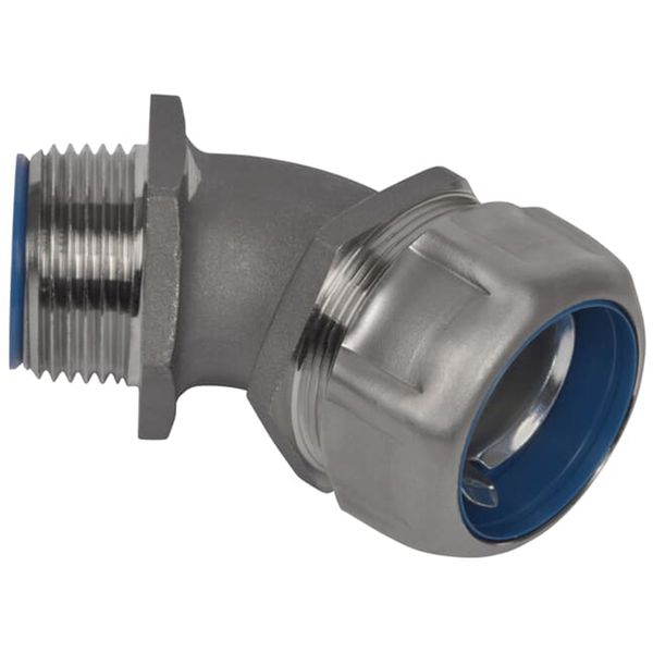 1/2 Inch Liquidtight Fitting for Flexible Metallic Conduit, 45 Degree image 1