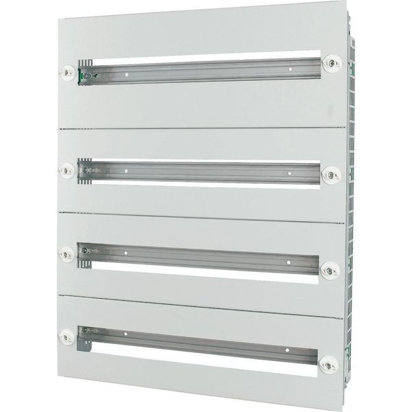 Mounting insert with steel front plates HxW=949x600mm, 5 rows image 4