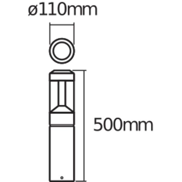 ENDURA® STYLE LANTERN MODERN Modern 50cm 12W image 4