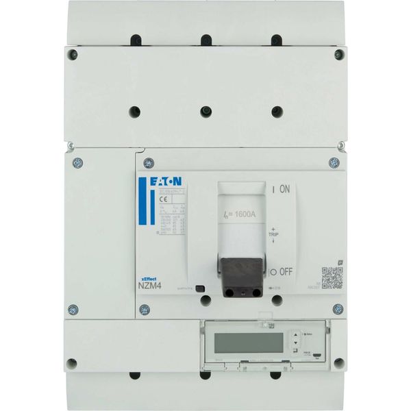 NZM4 PXR25 circuit breaker - integrated energy measurement class 1, 1600A, 4p, variable, Screw terminal image 8