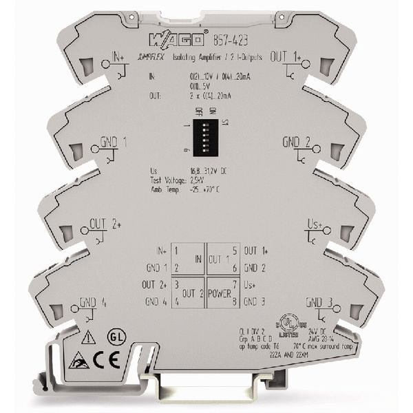 Isolation amplifier Current and voltage input signal 2 x current outpu image 3