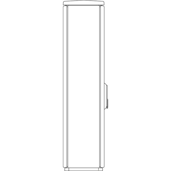 Cable management enclosure 1 door, F4, RAL7032, IP44 image 2