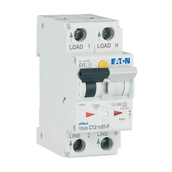 Digital RCD/MCB combination, 13 A, 100 mA, MCB trip characteristic: C, 1p+N, RCD trip characteristic: F image 7