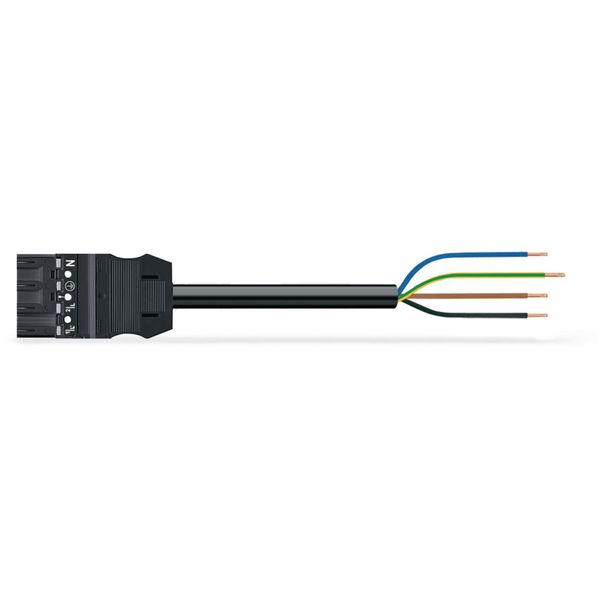 pre-assembled connecting cable;Eca;Plug/open-ended;gray image 2