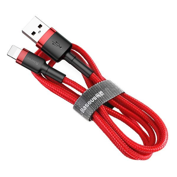 Cable USB A plug - IP Lightning plug 2.0m Cafule red+red BASEUS image 1
