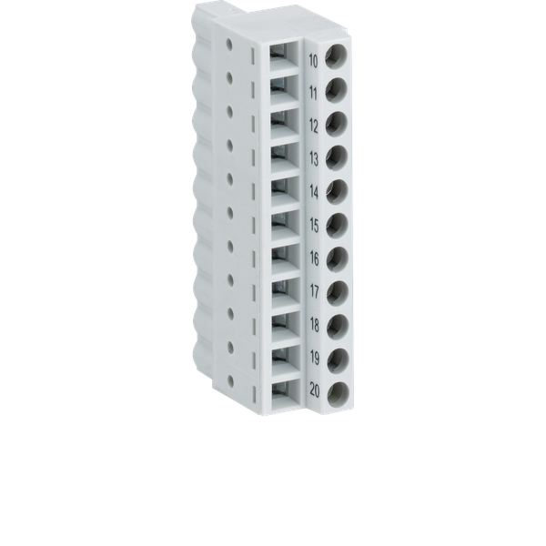 Terminal block. Screw front, Cable front. 11-pole. Minimum order qty. 6. Order multiple of 6. (TA564-11) image 1