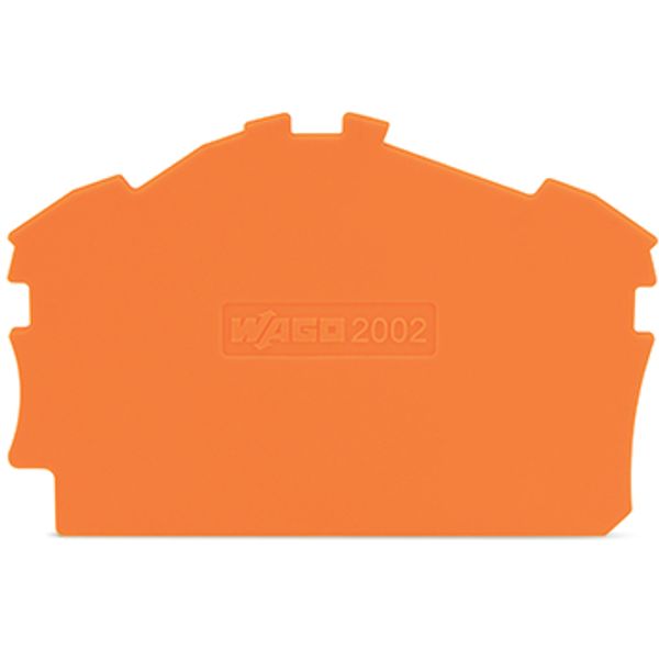 End and intermediate plate 0.8 mm thick orange image 3