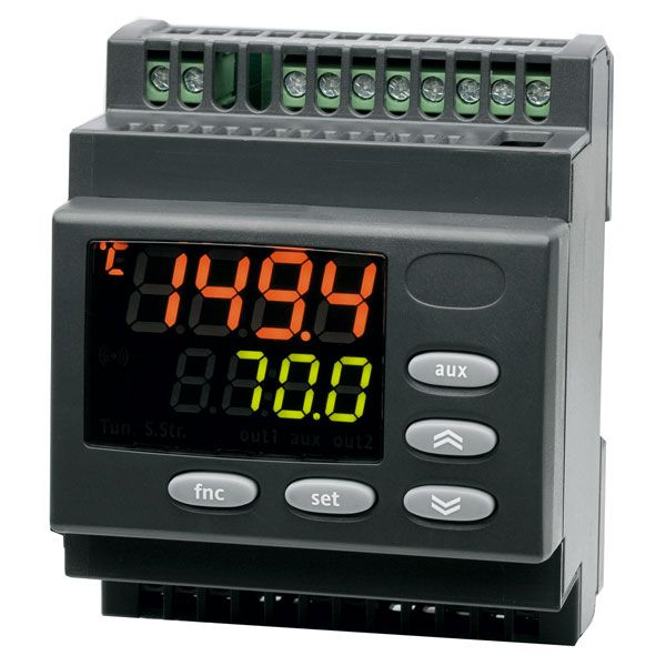 Digital temperature controller for DIN rail mounting, -200..800C/F, AC95-240V image 1