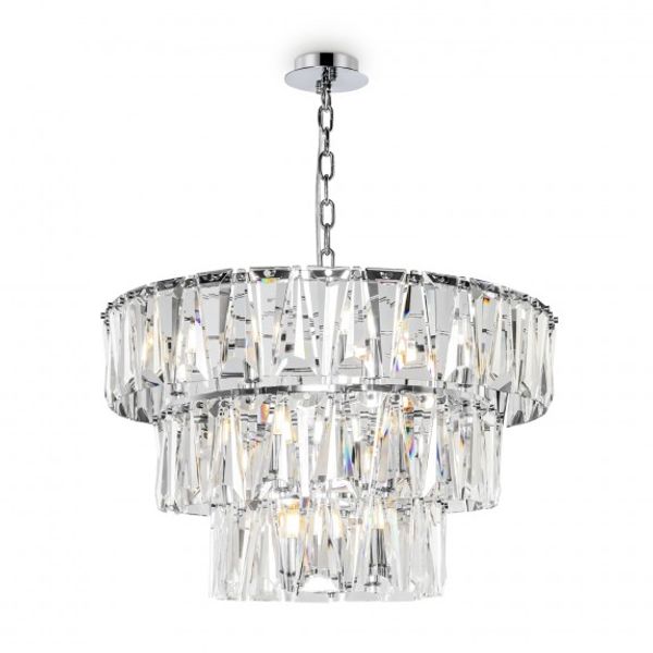 Modern Puntes Pendant Lamp Chrome image 1