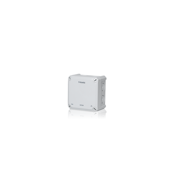 Damp area distribution box 85x85x54mm, push-through membrane IP66, PS, grey, NFK08gr image 1