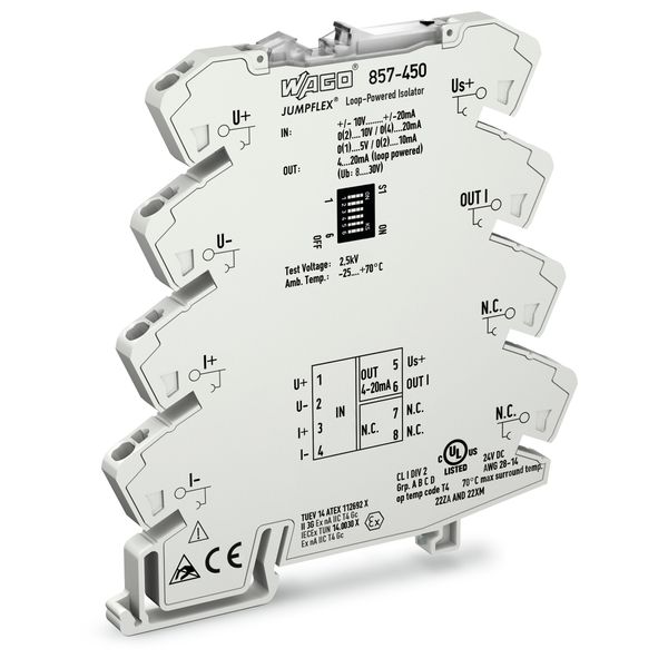 Loop-powered isolation amplifier Bipolar current and voltage input sig image 1