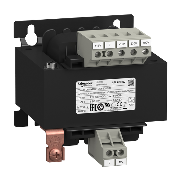 voltage transformer - 230..400 V - 1 x 12 V - 63 VA image 6