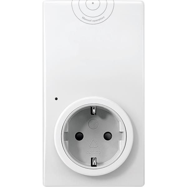 CONNECT radio plug adapter, switch, polar white image 4