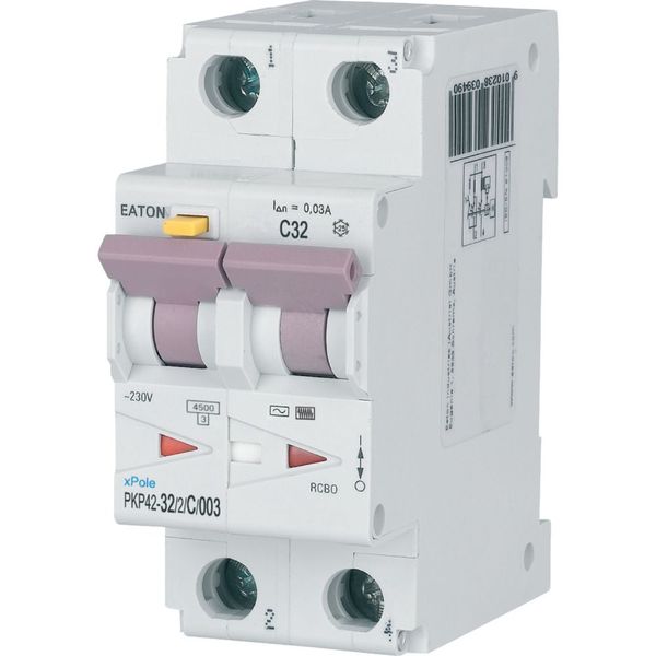 RCD/MCB combination, 32 A, 30 mA, MCB trip characteristic: C, 2p, RCD trip characteristic: AC image 3