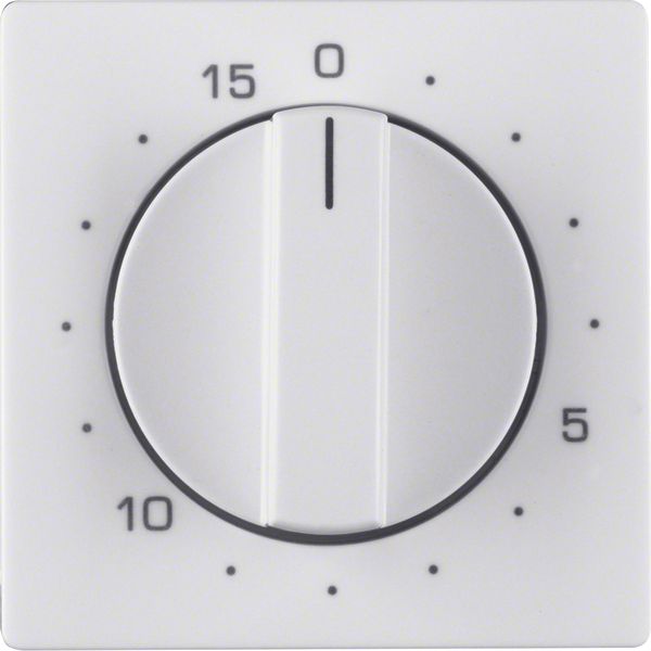 Centre plate for mechanical timer, Q.1/Q.3, p. white velvety image 1