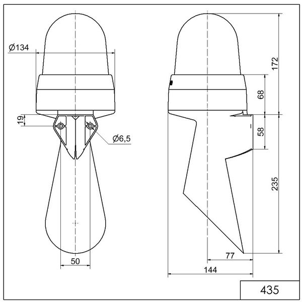 LED Horn WM Contin. tone 24VAC/DC BU image 3