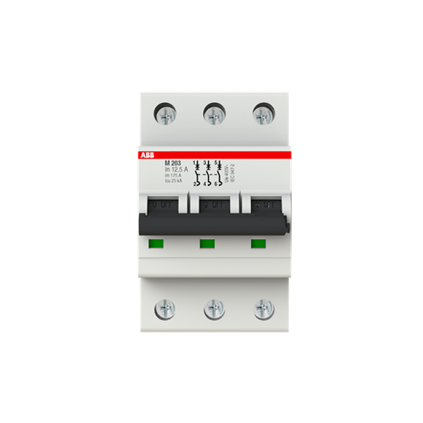 M203-12.5A Miniature Circuit Breaker - 3P - 12.5 A image 1