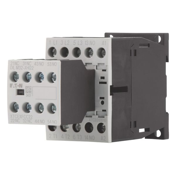 Contactor, 380 V 400 V 5.5 kW, 3 N/O, 2 NC, 24 V DC, DC operation, Screw terminals image 9