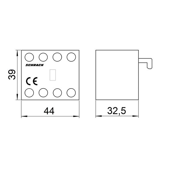 Auxiliary contact front-type for CUBICO, 3NO+1NC image 3