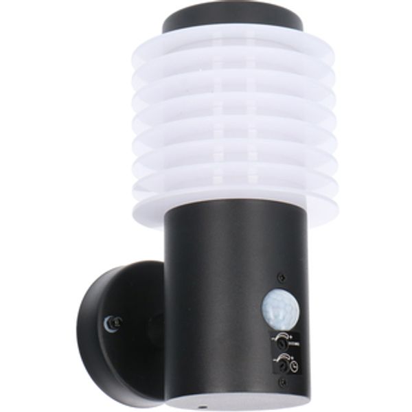 LED outdoor - wall light Dresden - 9.5W 700lm 2700K IP44  - Sensor - Black image 1