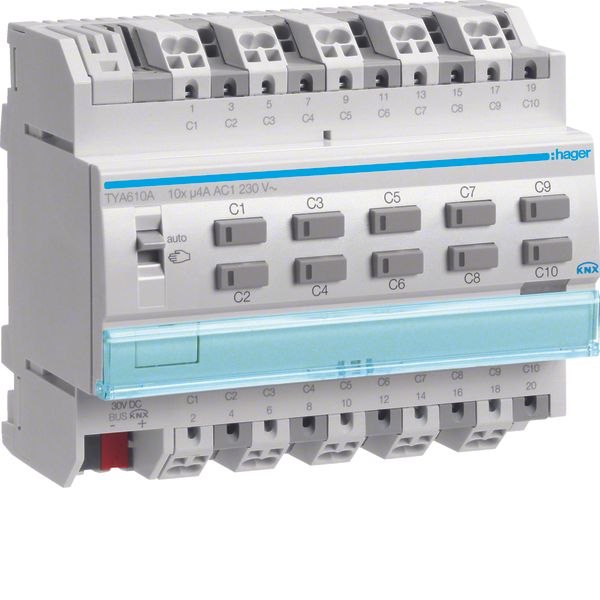 Output module 10x 4A /230V~, KNX image 1