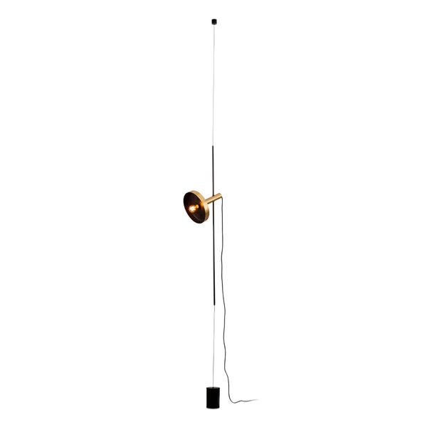WHIZZ SATIN GOLD/BLACK PENDANT LAMP WITH WEIGHT 1 image 1