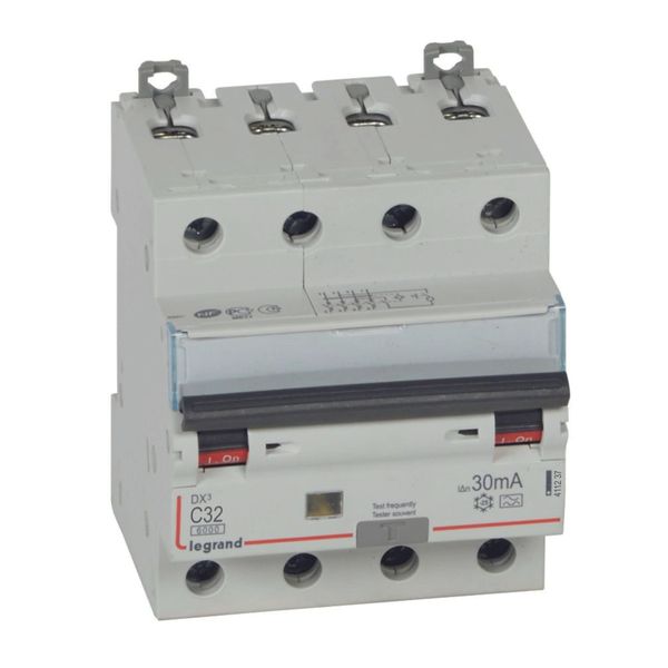 RCBO - DX³ 6000 -10 kA -4P-400 V~ -32 A -30 mA -A type image 1