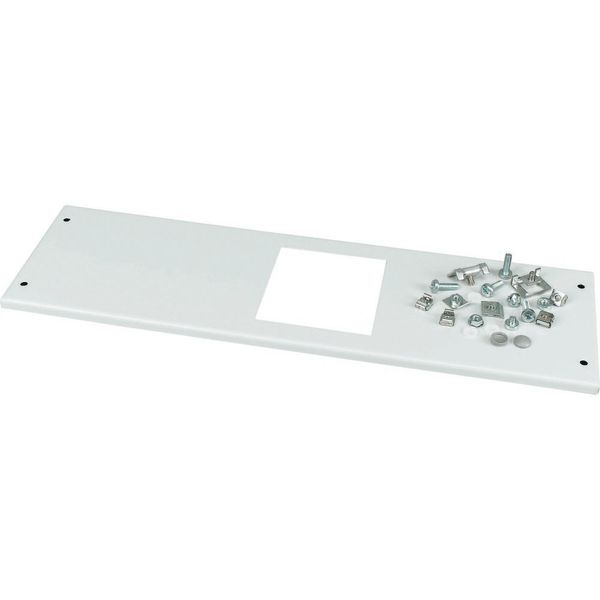 Front cover, +mounting kit, for NZM2, horizontal, 4p, HxW=200x600mm, grey image 2