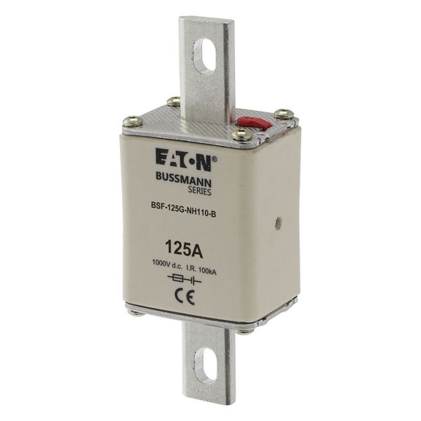 Fuse-link, high speed, 125 A, DC 1000 V, NH1, 40 x 53 x 135 mm, gBat, IEC, bolted connection image 15