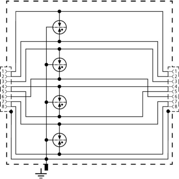 Surge arrester DEHNpatch with 2 RJ45 sockets image 3