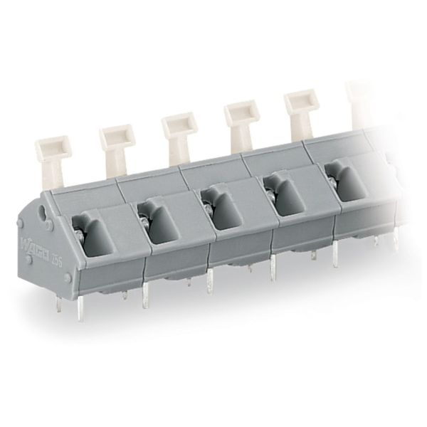 PCB terminal block push-button 2.5 mm² light gray image 1