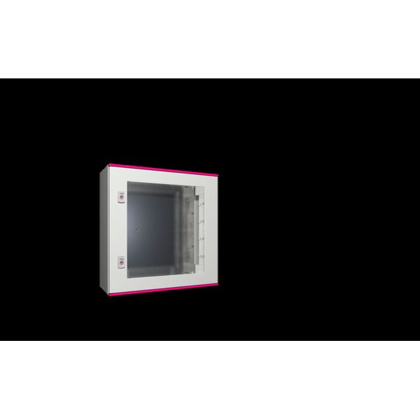 AX Plastic enclosure, WHD: 600x600x200 mm, with viewing window image 1