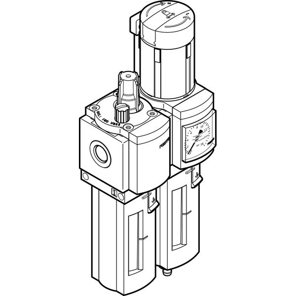 MSB4-1/4-FRC5:J1M1-Z Air preparation combination unit image 1