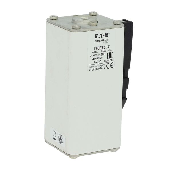 Fuse-link, high speed, 400 A, DC 750 V, size 2, 59 x 77 x 130 mm, gR, IEC, single indicator image 22