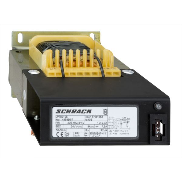 Single-phase Power Supply, non-controlled, 230-400/24VDC, 8A image 1