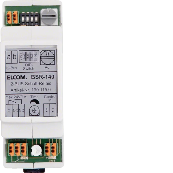 BSR-140 Switching relay 1-way with input REG i2Audio light grey image 1