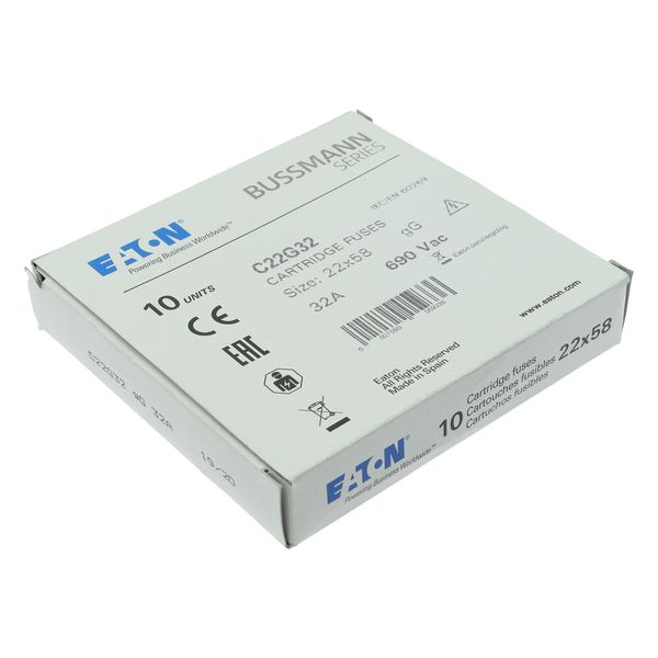 Fuse-link, LV, 32 A, AC 690 V, 22 x 58 mm, gL/gG, IEC image 14