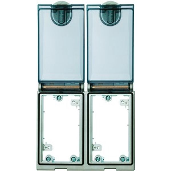 Double Frame, Ni plated, plastic cover image 1